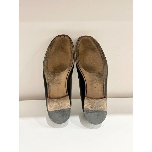 Salvatore Ferragamo Gancini Gold Buckle Slip On Leather Loafers Brown Men's 12 E - Picture 8 of 8